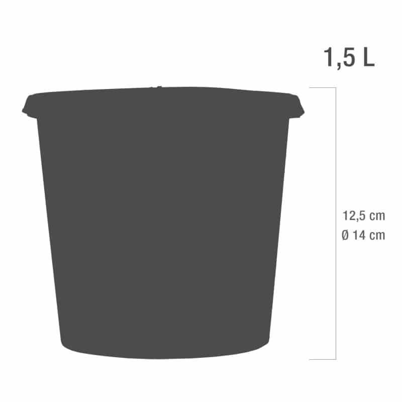 1,5 liters Eco Line Sharps-behållare