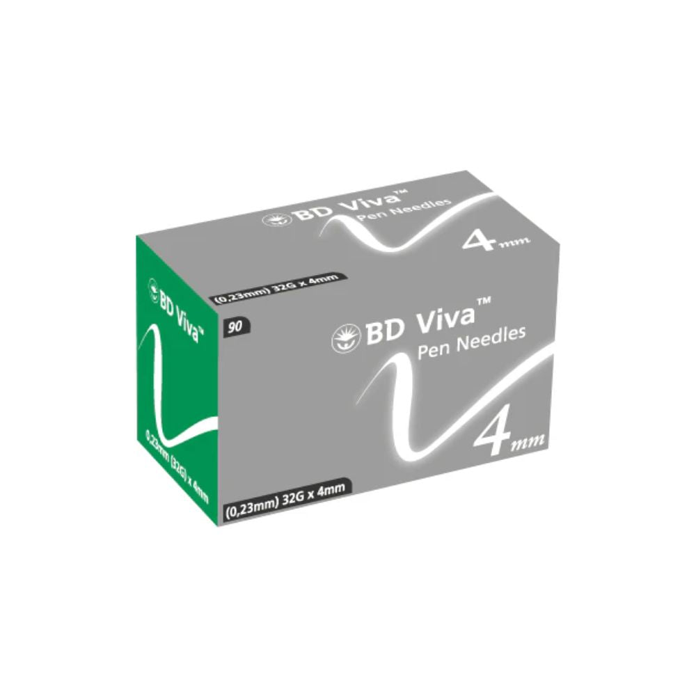 32g 4mm BD Viva Pen Needles Box of 90