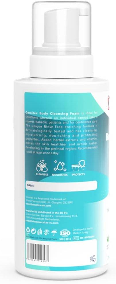 Omnitex 500ml Sköljfri Kroppsrengöringsskum
