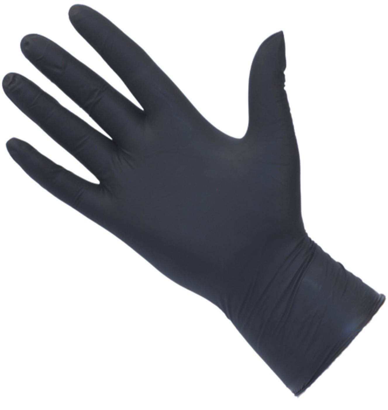 PRO UltraGRIP Black Nitrile Handskar Box med 100 st
