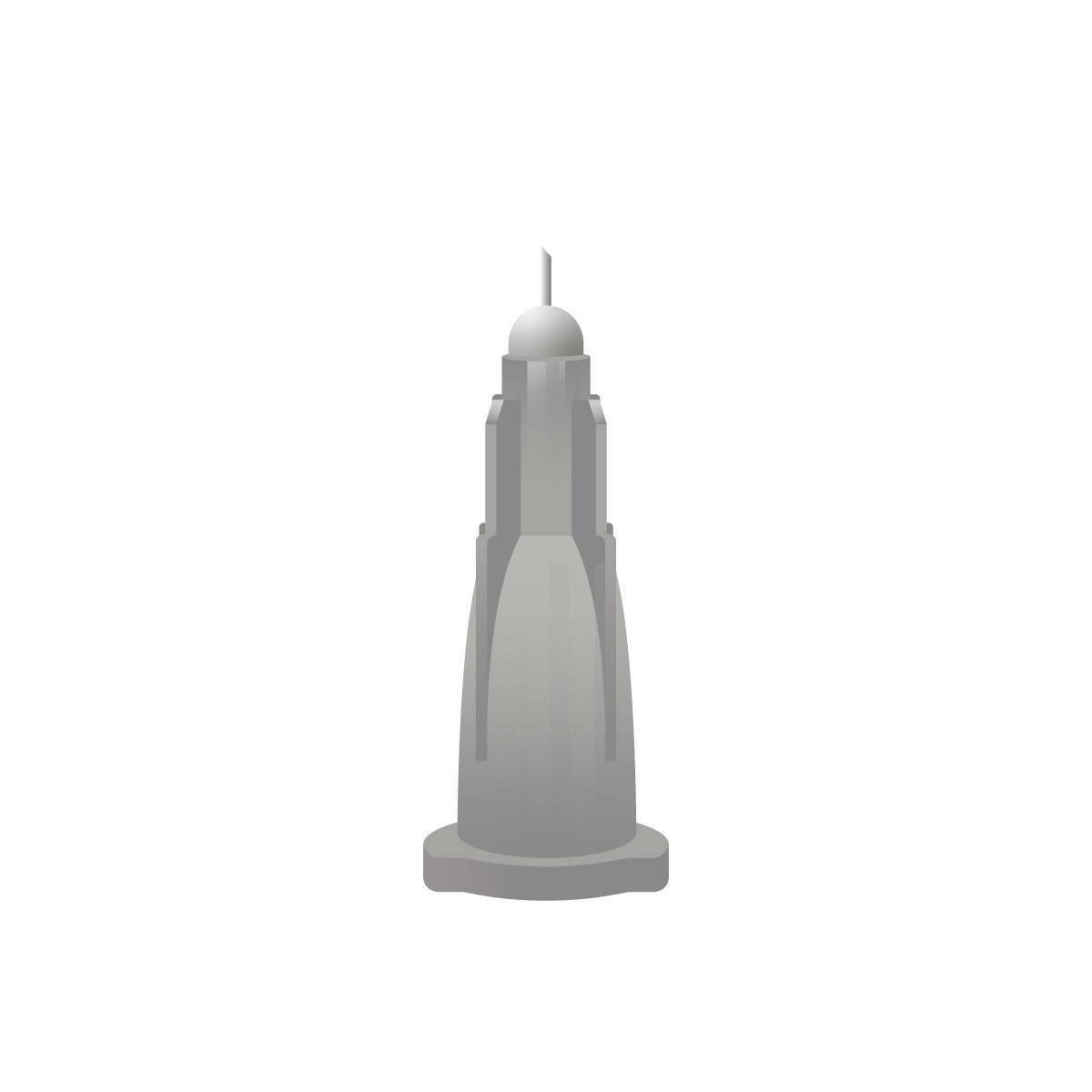 27g Grå 2,5 mm Meso-relle mikronål för mikroterapi