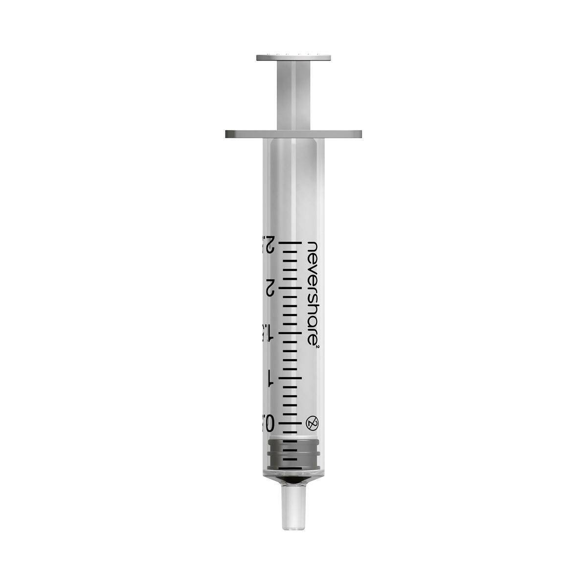 2,5 ml Nevershare White Luer Slip-sprutor