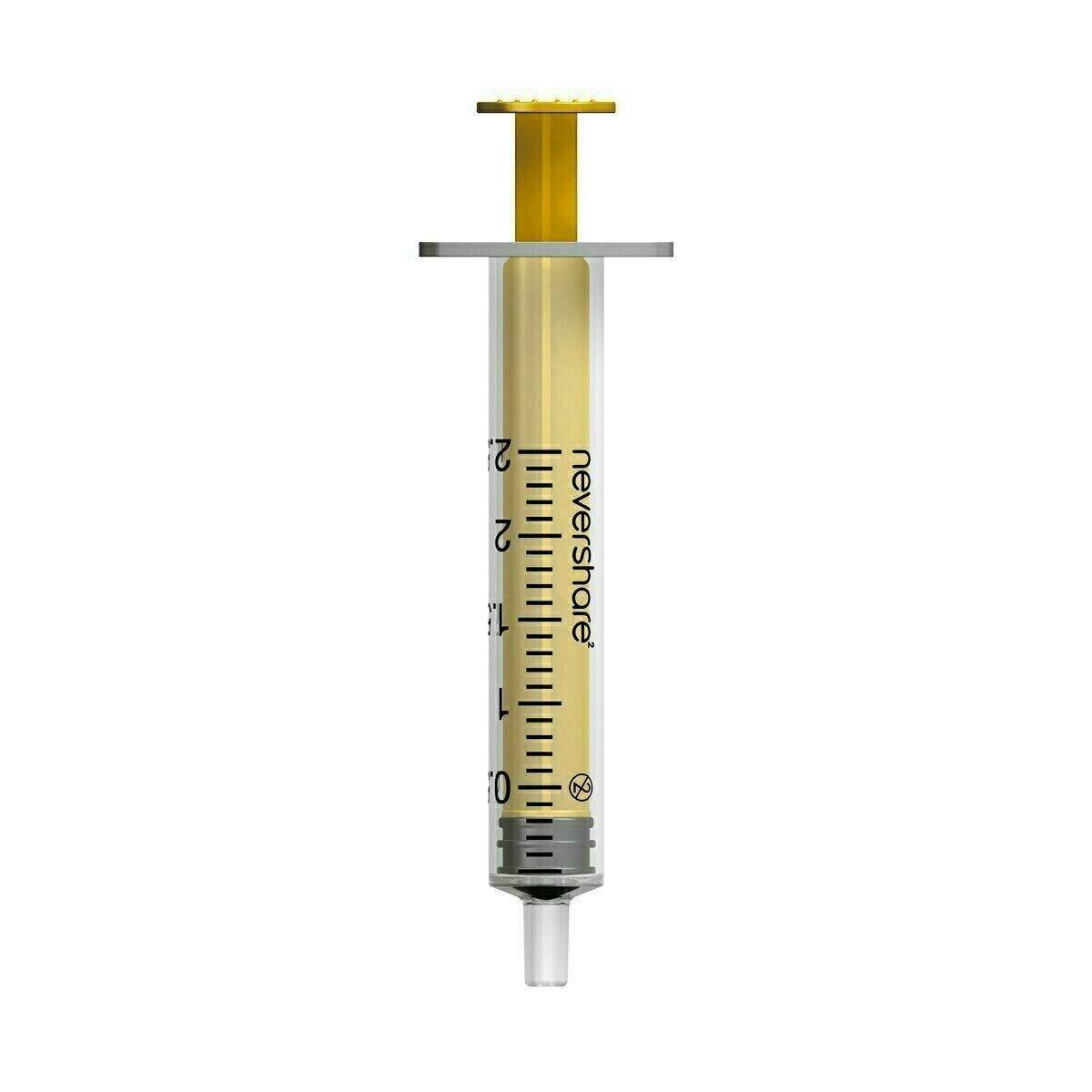 2,5 ml Nevershare Gula Luer Slip-sprutor