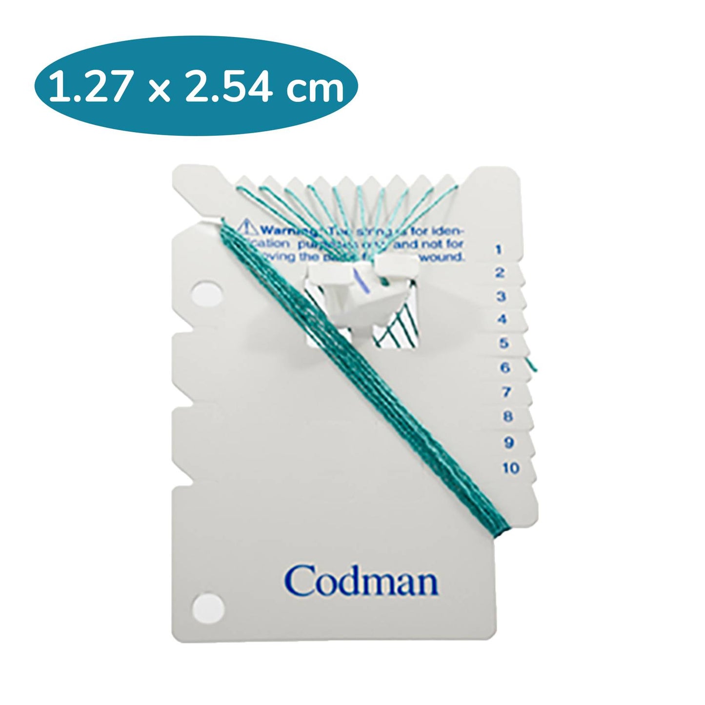 1,27 cm x 2,54 cm Codman sterila neurokirurgiska biffar