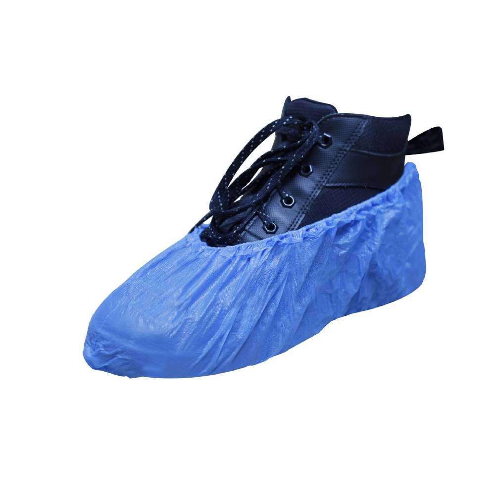 Blå Overshoes CPE Storlek 5-11 Paket med 100 st