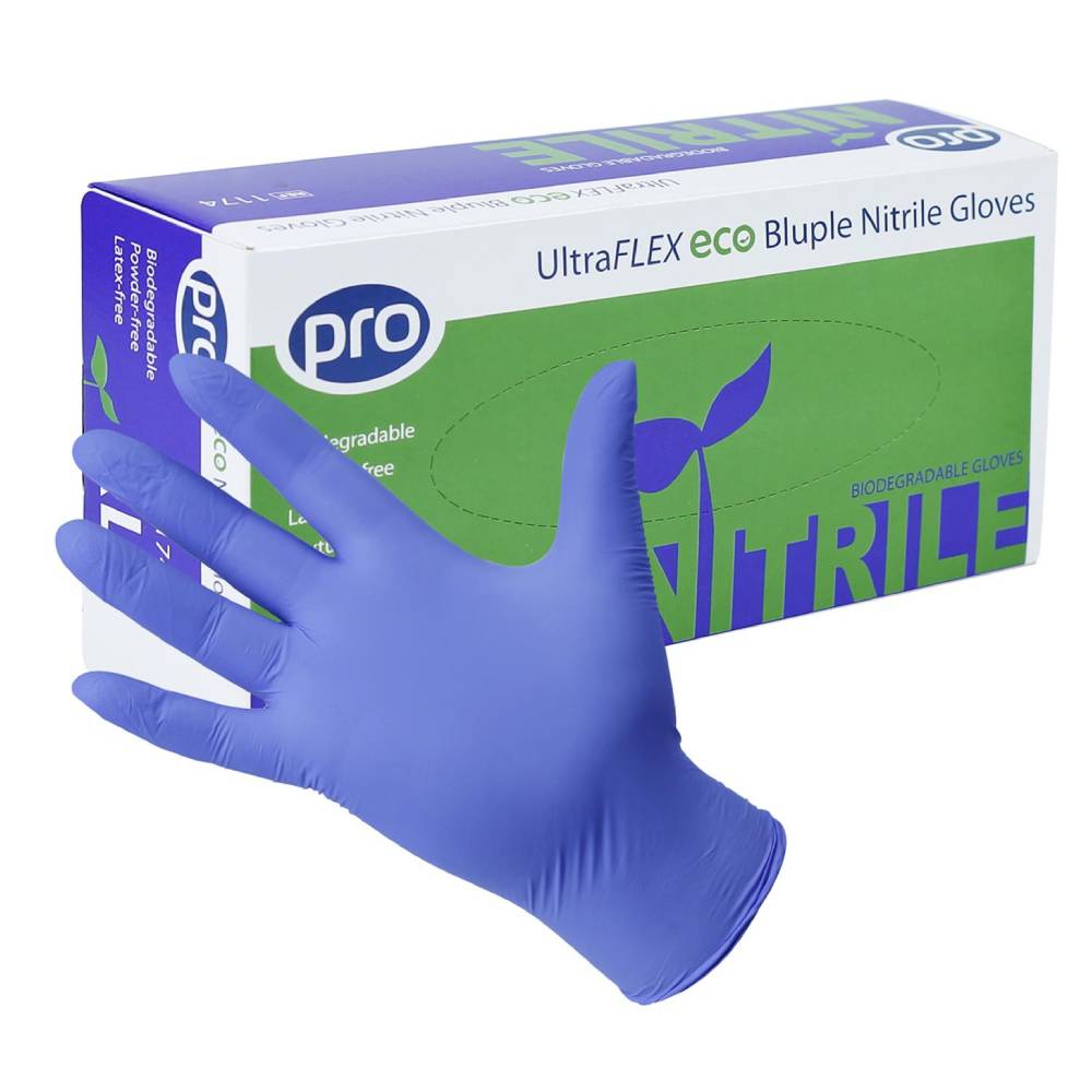 PRO UltraFLEX Eco Bluple Nitril handsklåda med 100 st