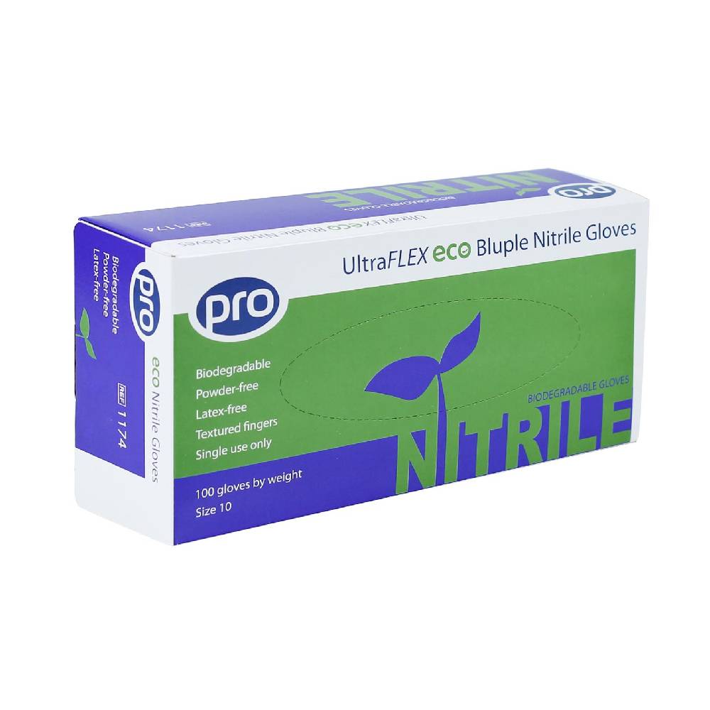 PRO UltraFLEX Eco Bluple Nitril handsklåda med 100 st