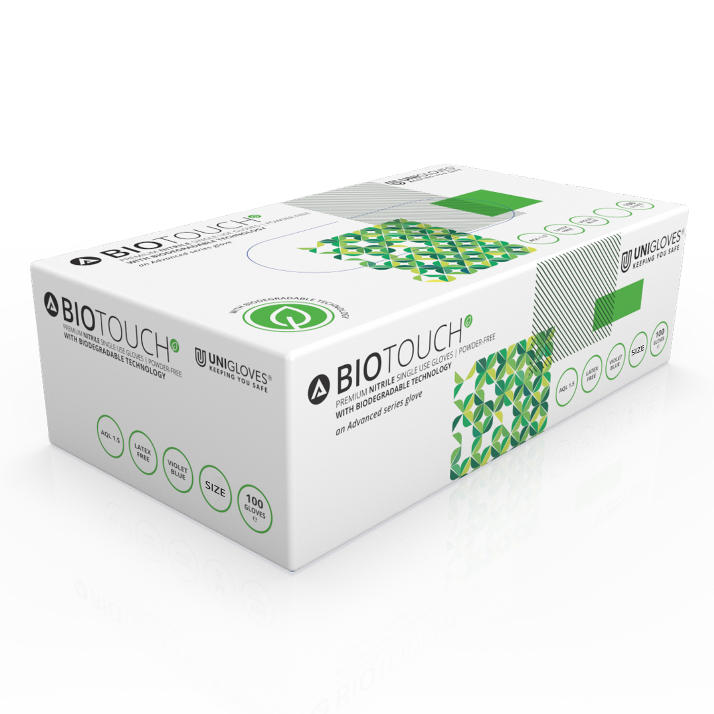 Biotouch Violet Blue Nitrile Handskar Box med 100 st