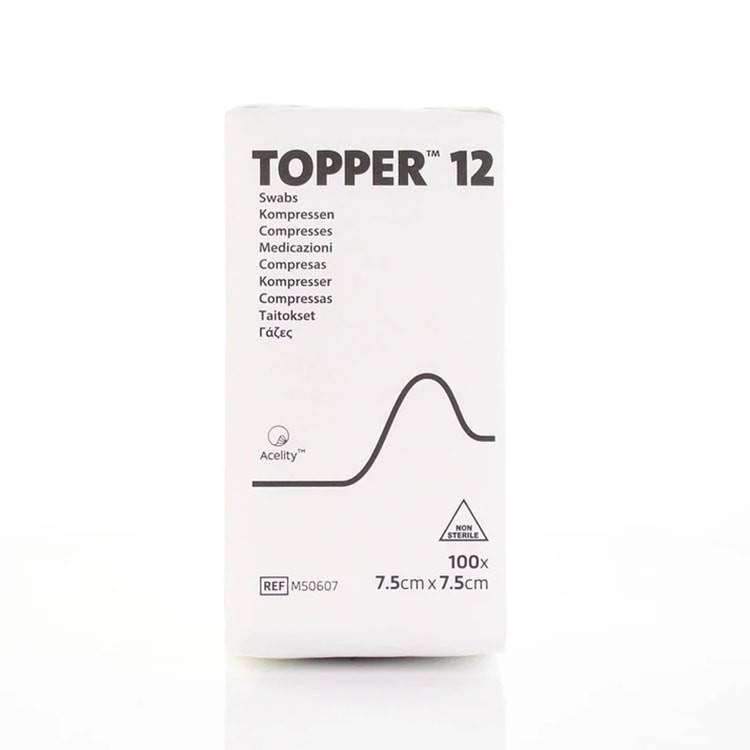 7,5 cm x 7,5 cm Topp 12 Q-tips Förpackning med 100