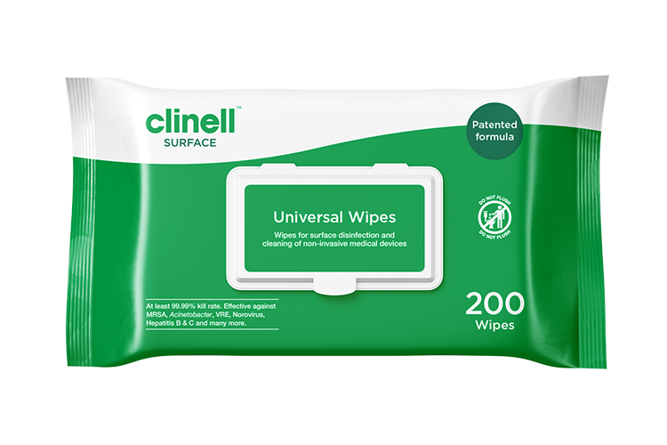 Clinell Universal Sanitizing Wipes 200 Wipes