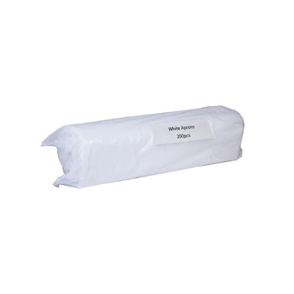 White 11mu PRO Polythene Disposable Aprons Pack of 200