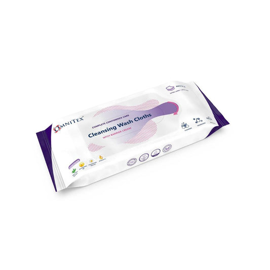 Omnitex tvättdukar med barriärkräm, paket om 26