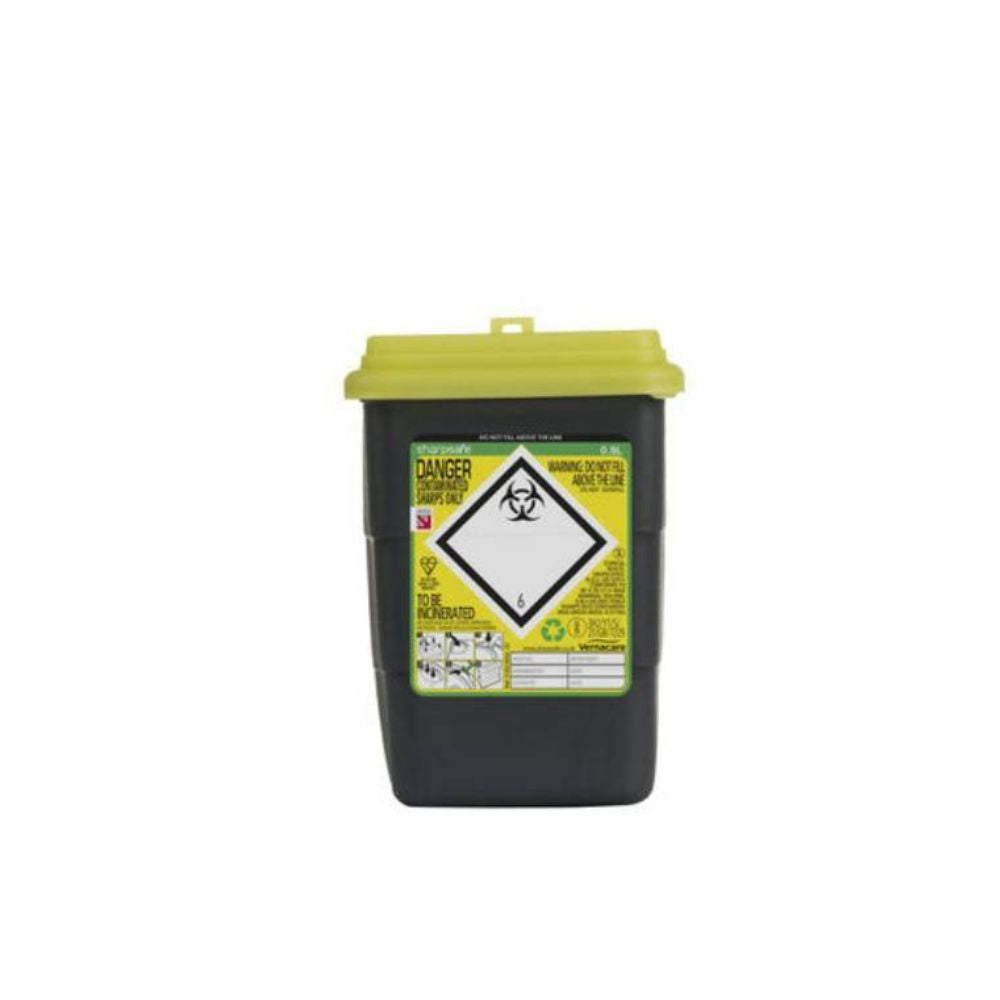 0,8 liter Sharpsafe Gul Sharps Bin