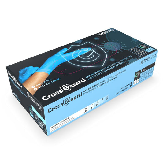 CROSSGUARD Antimicrobial Nitrile Handskar Box med 100 st