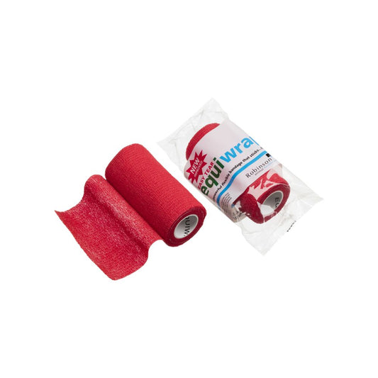 10cm x 4,5m Equiwrap Cohesive Bandage Röd