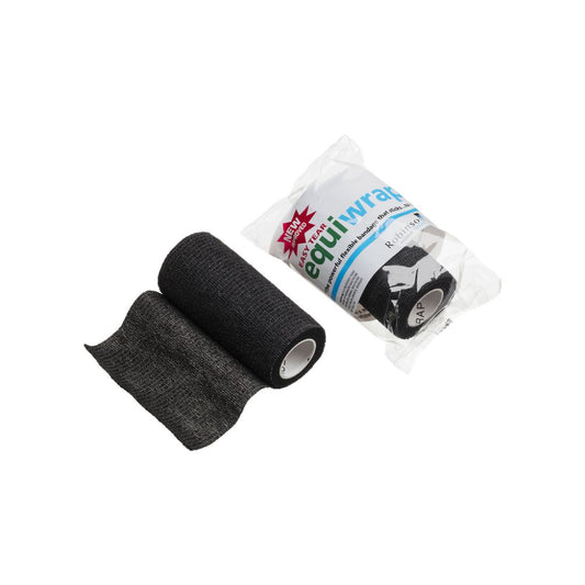 10cm x 4,5m Equiwrap Cohesive Bandage Svart