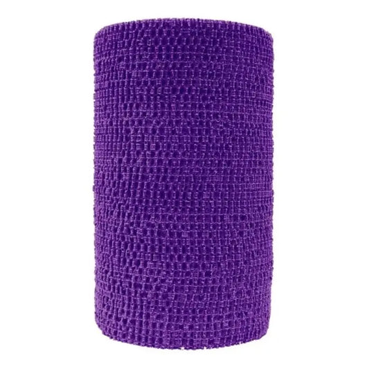 10 cm x 4,5 m sammanhållen elastisk lila bandage