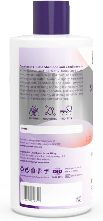 Omnitex 500ml Sköljfri Schampo & Balsam
