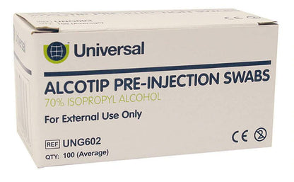 Universal Alcotip Pre Injection Swabs 70 % alkoholservetter