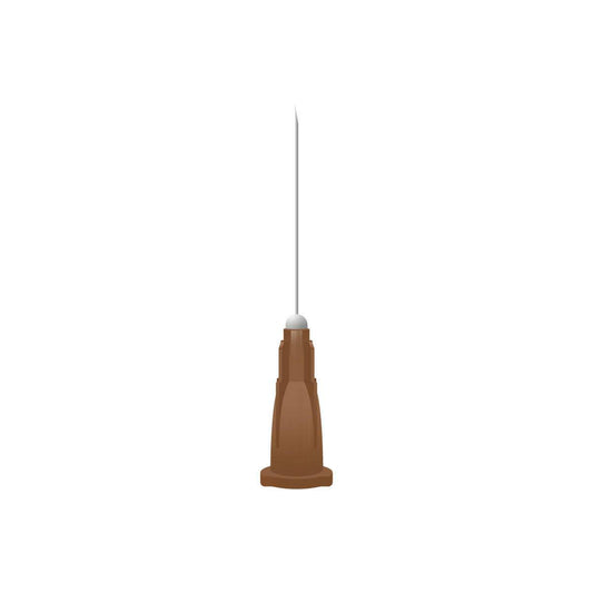 26 g bruna 1 tums Unisharp nålar (25 mm x 0,45 mm)