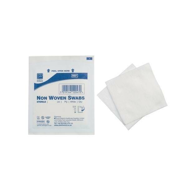 7.5 x 7.5 Non Woven Sterile Gauze Swabs Single Pack of 5 1860A UKMEDI.CO.UK