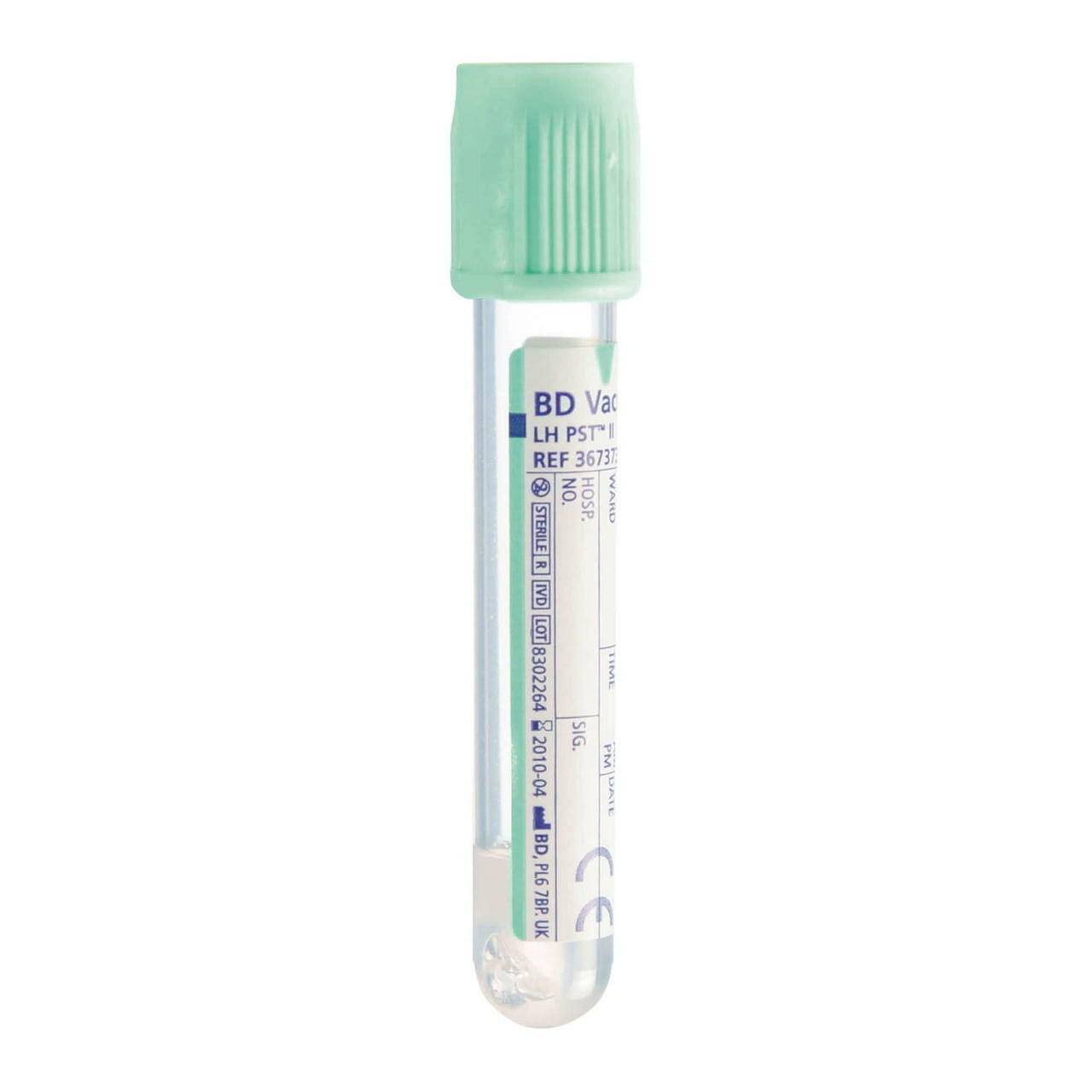 BD Vacutainer PST II Plast 8ml Tube med ljusgrön Hermogard Close