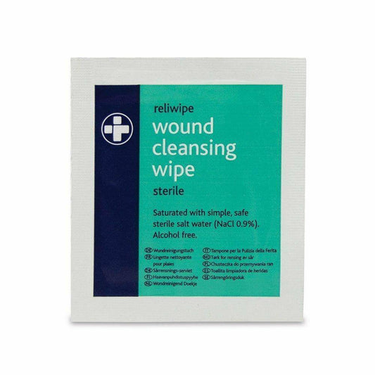 Reliwipe Moist Saline Cleansing Wipes Paket med 5