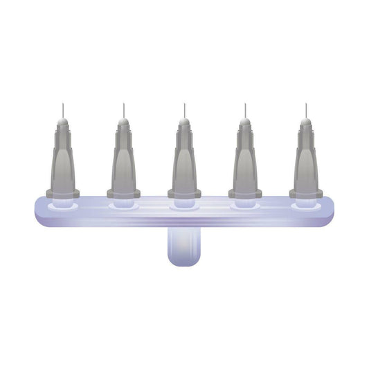 27g Grå 4mm x 5 Meso-relle multiinjektor
