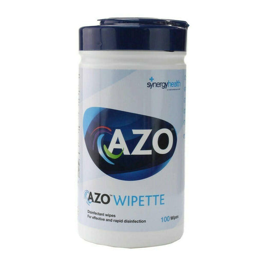 Azo Wipettes bakteriedödande våtservetter med hård yta x 100