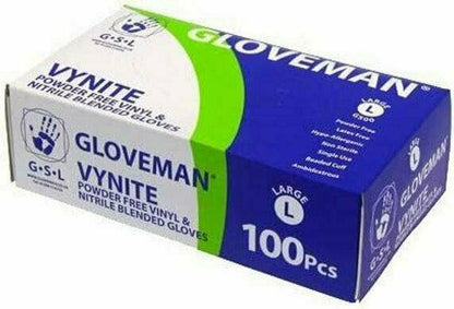 Gloveman Blue Vynite pulverfria handskar