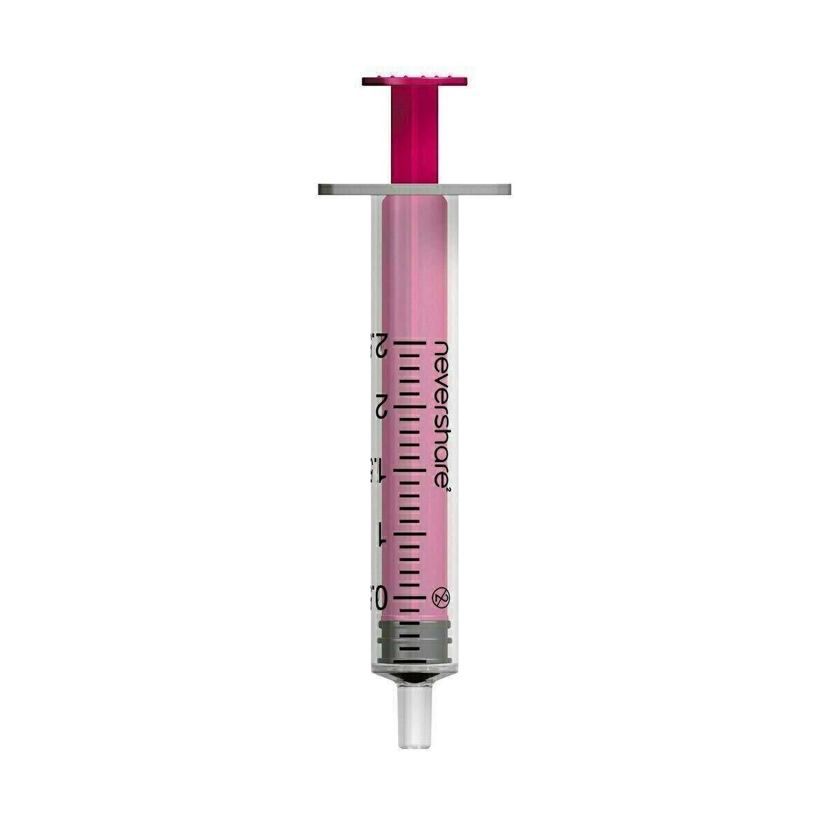 2,5 ml Nevershare Pink Luer Slip-sprutor