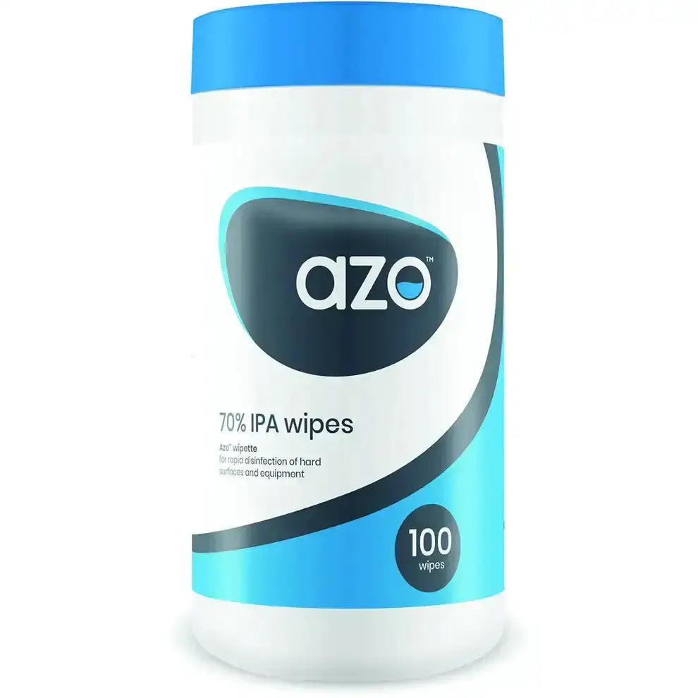 Azo 70% IPA Wipes Tube med 100 våtservetter