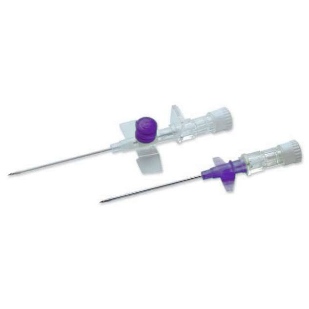 26g Violet 0,75 tum Terumo Versatus bevingad och portad IV-kanyl