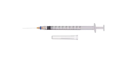 1ml 23g 1 tum säkerhetsnål och spruta ClickZip