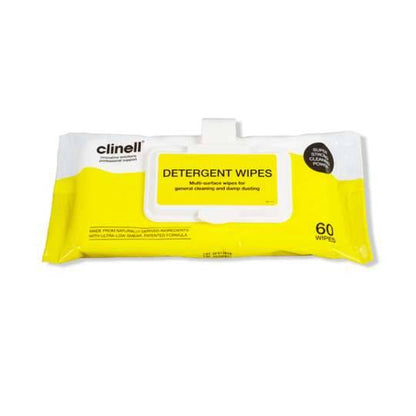 Clinell Detergent Wipes Clip Pack med 60 st