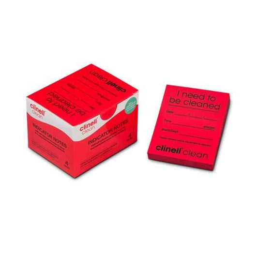 Clinell - Clinell Indicator Notes Red Box of 4 x 250 Notes - CCIN1000R UKMEDI.CO.UK UK Medical Supplies