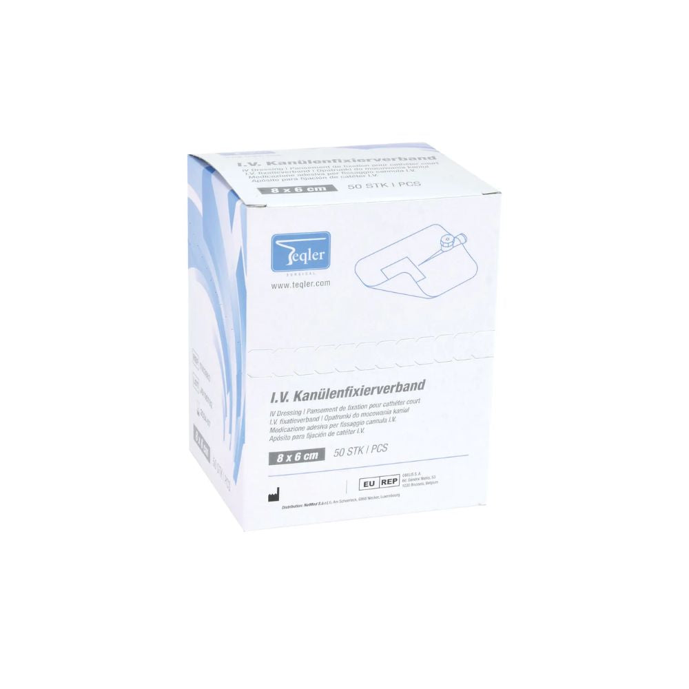 8cm x 6cm Teqler IV Catheter Dressings