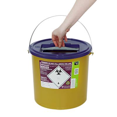 11,5 liters Sharpsguard Purple Cyto Sharps Bin