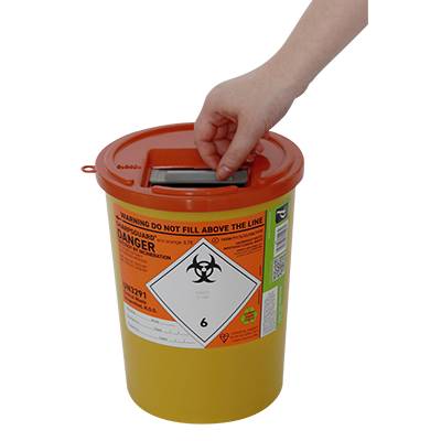 3,75 liter Sharpsguard Orange Sharps Bin