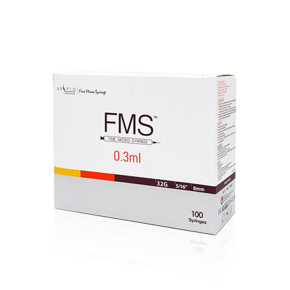 FMS Micro Syringe 32G 8mm 0.3ml FMS 32G 0.3ML UKMEDI - UK Medical Supplies