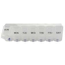 7-dagars tryckknapp Pill Organizer