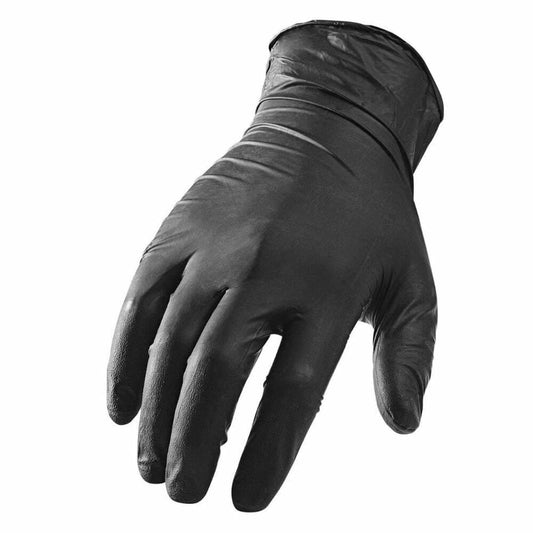 Nitrile Examination Gloves S-XL Meditrade Powder Free Black 1284 UKMEDI.CO.UK