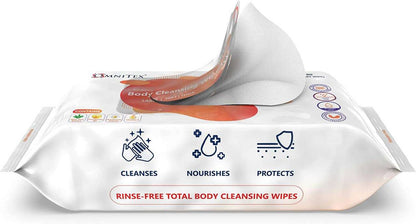 OMNITEX - Omnitex Body Cleansing Wipes - Pack of 80 - OX-BBWT80 UKMEDI.CO.UK UK Medical Supplies