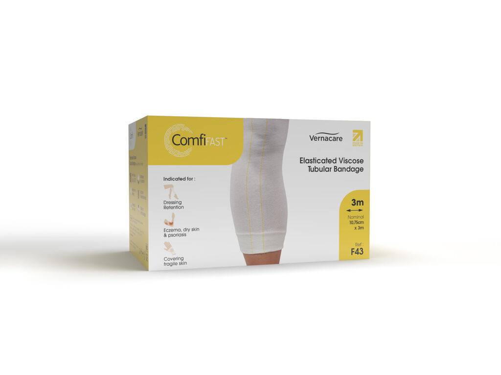 ComfiFast One Way Stretch Tubular Bandage Gul 10,75cm x 3m