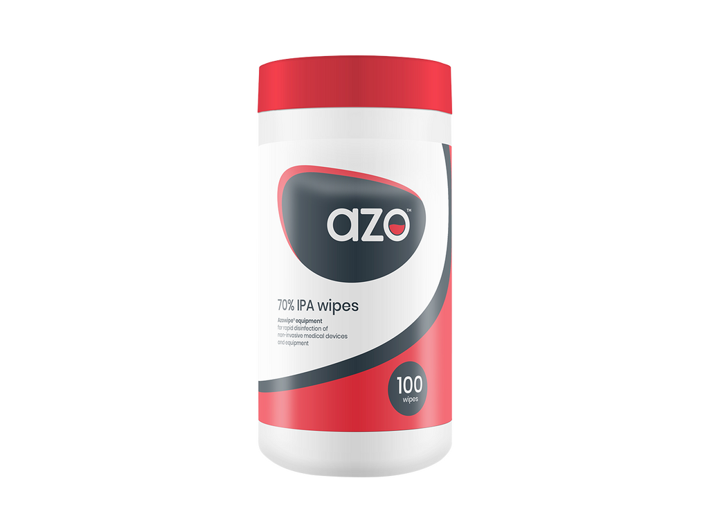 Azo 70% IPA Desinfektionsservetter CE 100 Wipes