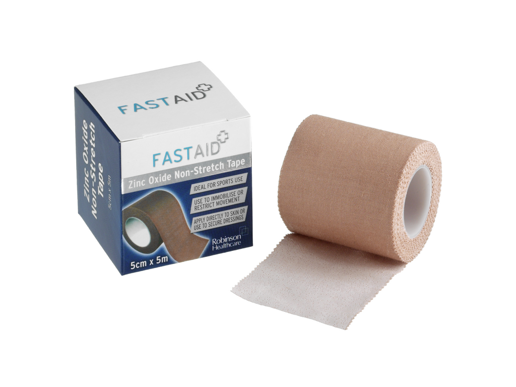 Fast Aid zinkoxid, icke-stretch-tejp 5cm x 5m