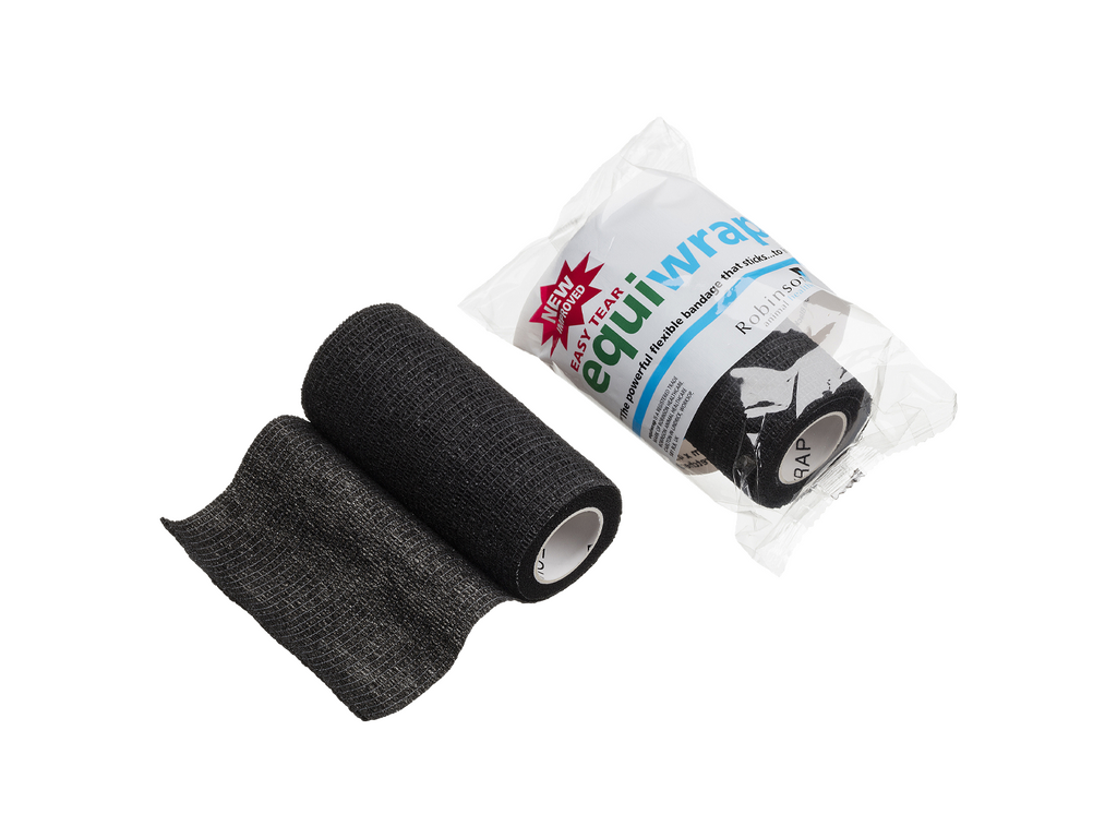 10cm x 4,5m Equiwrap Cohesive Bandage Svart