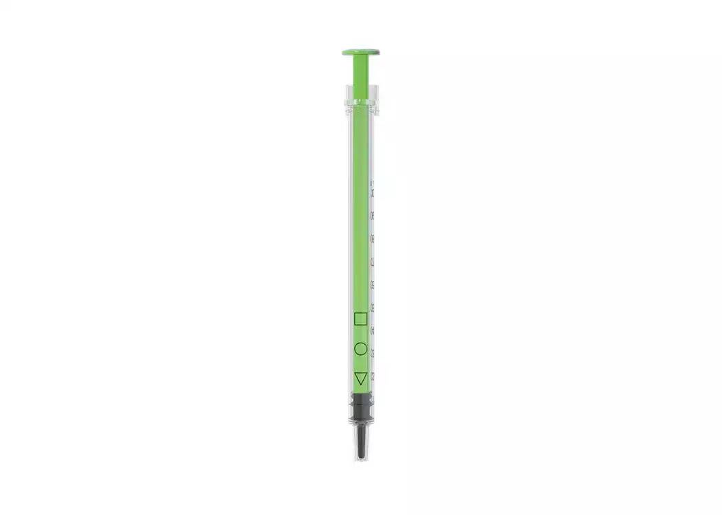 Reduced Dead Space - 1ml Acuject Low Dead Space Syringes Green - OMACLDS1 UKMEDI.CO.UK UK Medical Supplies