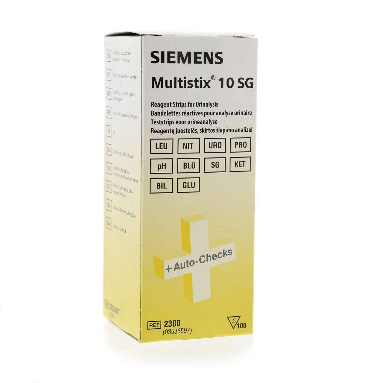 Multistix 10 SG-reagensremsor (förpackning med 100)