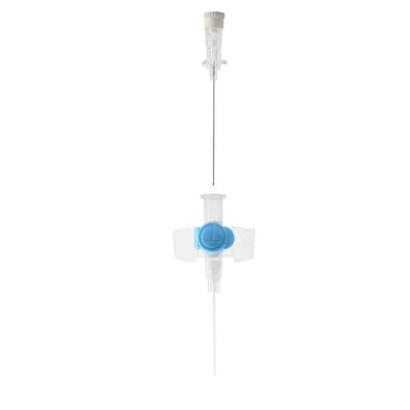 22G Blue1 tum Terumo Versatus bevingad och portad IV-kanyl